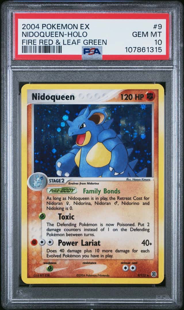 2004 POKEMON EX FIRE RED & LEAF GREEN #9 NIDOQUEEN-HOLO PSA 10