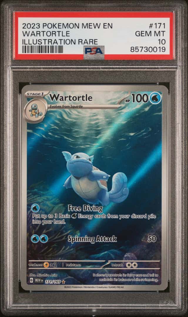 2023 Pokemon SV: Scarlet & Violet 151 Wartortle PSA 10 #171/165 Illustration
