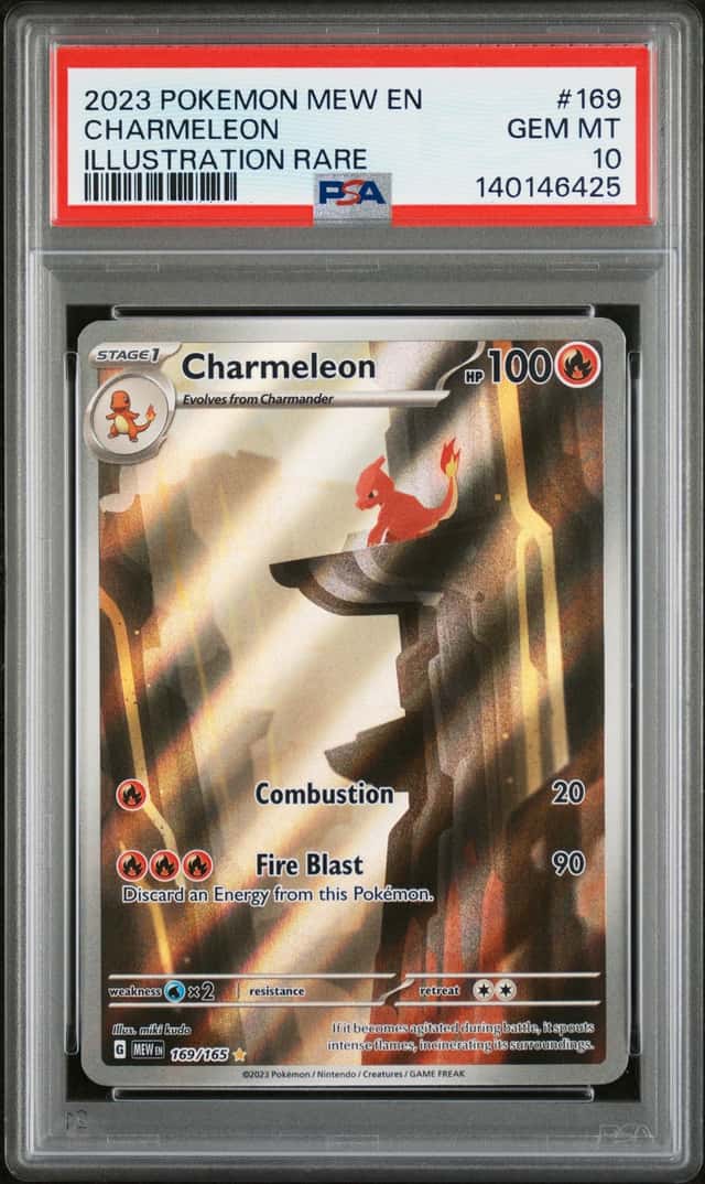 2023 Pokemon 151 Mew Illustration Rare Holo Charmeleon PSA 10 #169/165