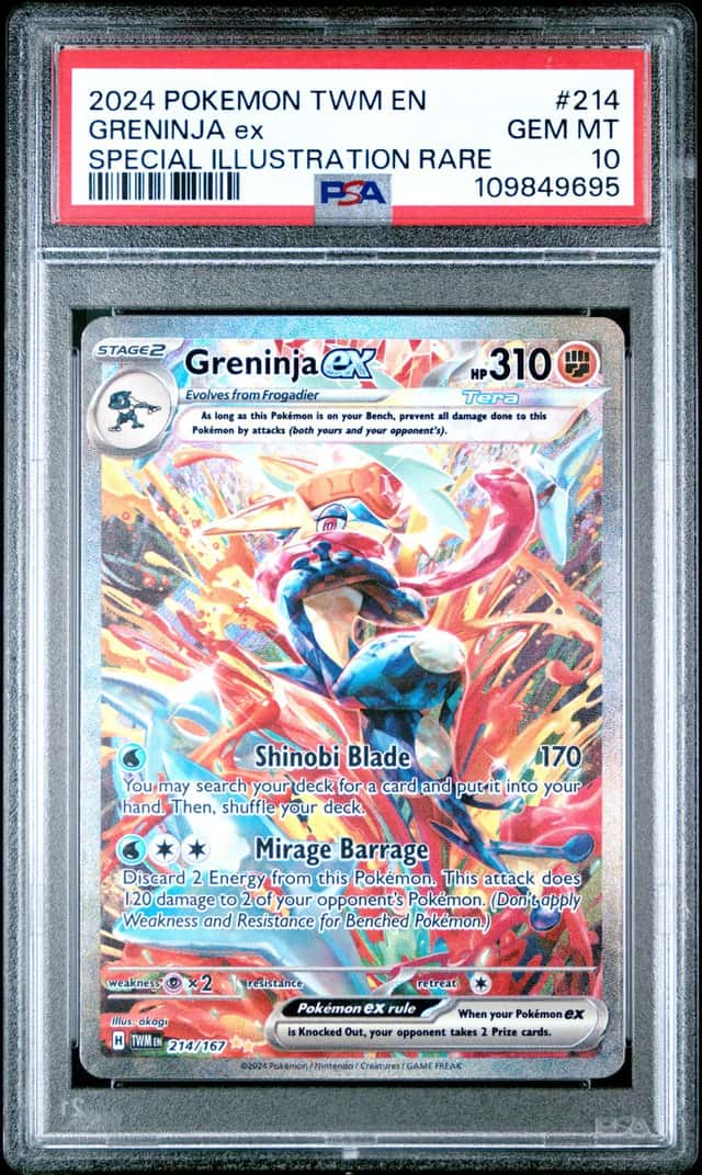 2024 Pokemon TWM EN Special Illustration Rare #214 Greninja ex PSA 10