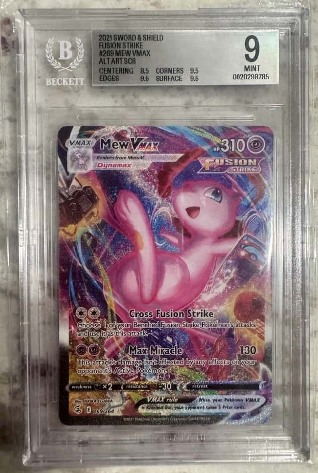 Pokémon TCG Mew VMAX 269/264 Alternate Art Secret Fusion Strike