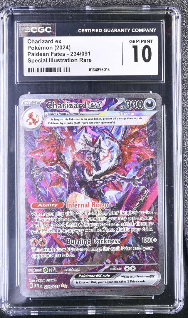 2024 Pokemon Paldean Fates Charizard ex Special Illustration Rare 234/091 CGC 10