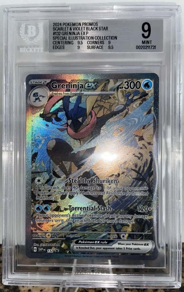 Greninja ex SVP #132 Pokemon Special Illustration Collection Promo - BGS 9 Mint