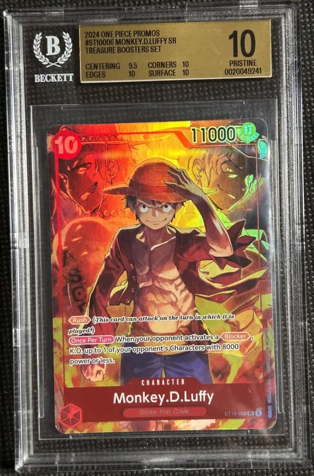 Monkey.D.Luffy (Treasure Booster Set) ST10-006 One Piece Promotion Cards BGS 10