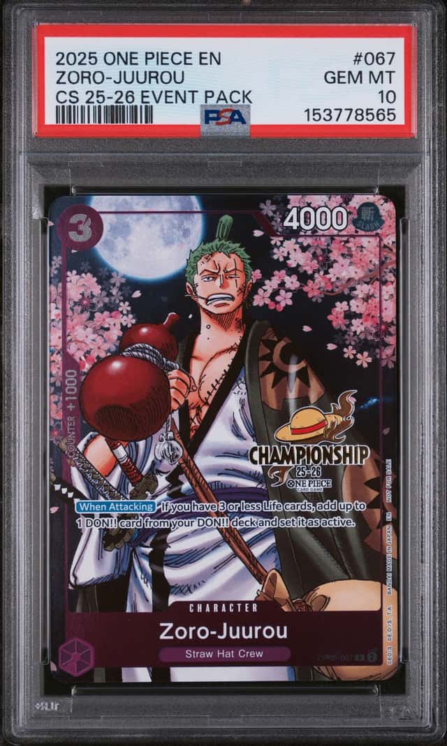 2025 One Piece Promo Championship Event Pack Zoro Juurou #OP05-067