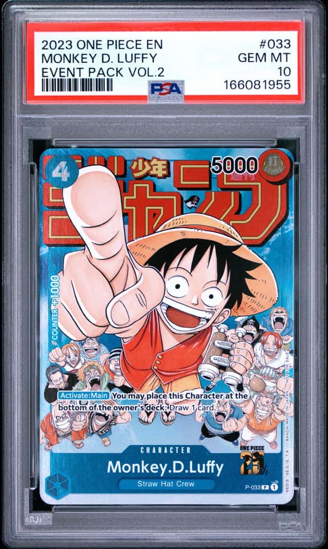 2023 One Piece Weekly Shonen Jump Promo Event Pack Volume 2 Monkey.D.Luffy #P-033