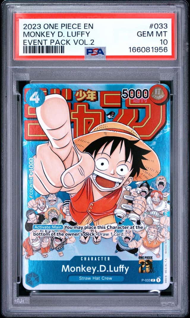 2023 One Piece Weekly Shonen Jump Promo Event Pack Volume 2 Monkey.D.Luffy #P-033