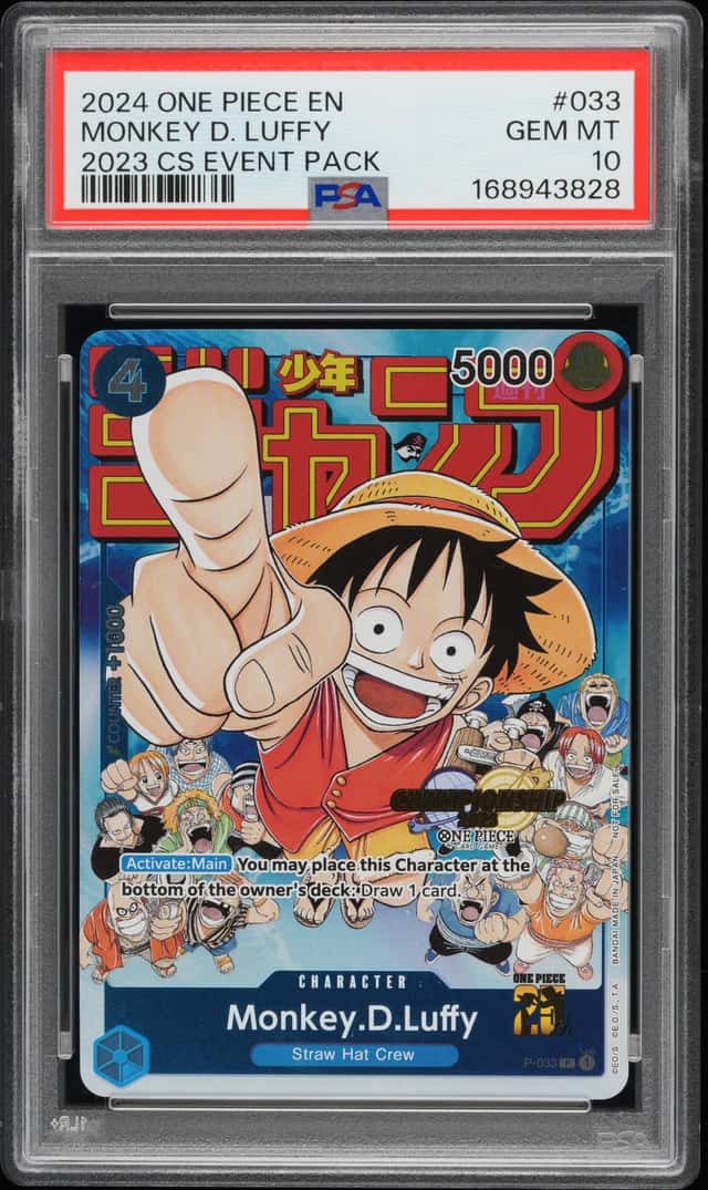 2024 One Piece Promo 2023 Championship Event Pack Monkey D. Luffy #P033