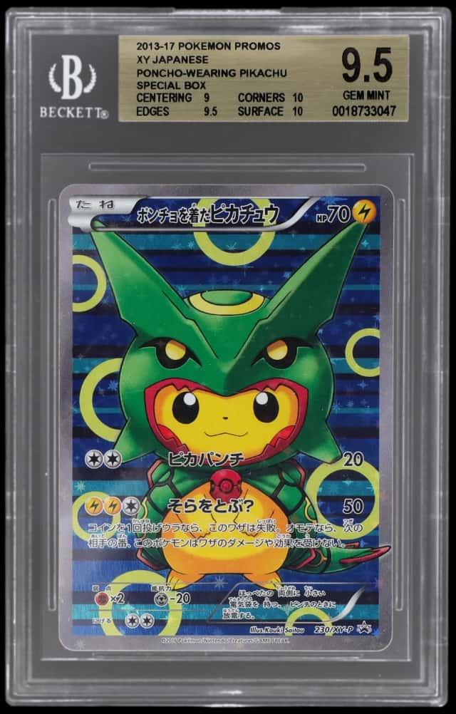2016 Pokemon XY Special Box Promo Japanese Rayquaza Poncho Wearing Pikachu #230XYP