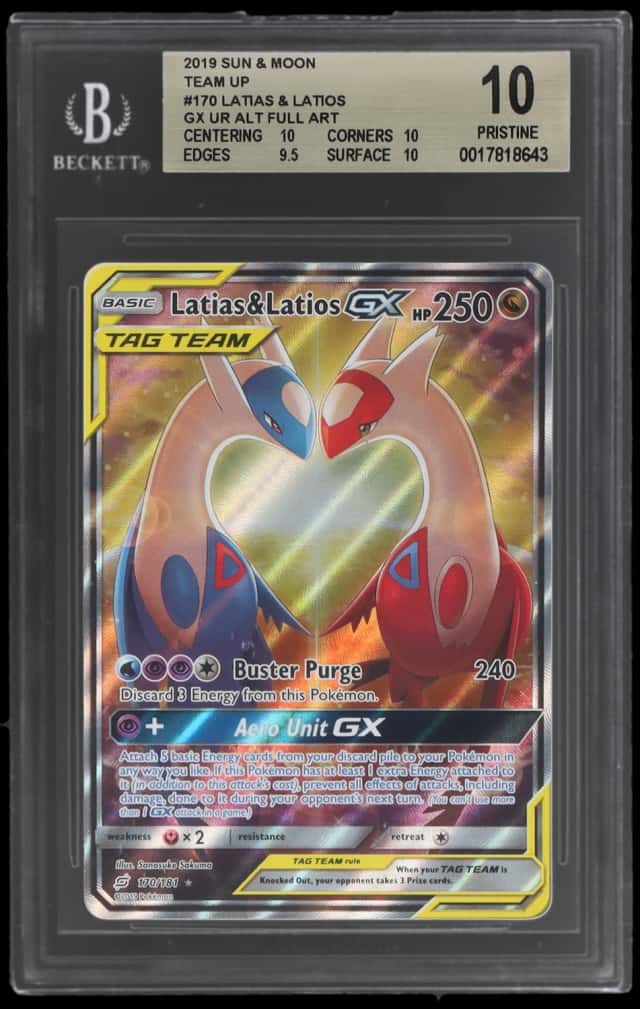 2019 Pokemon Sun and Moon Team Up Latias/Latios Gx #170