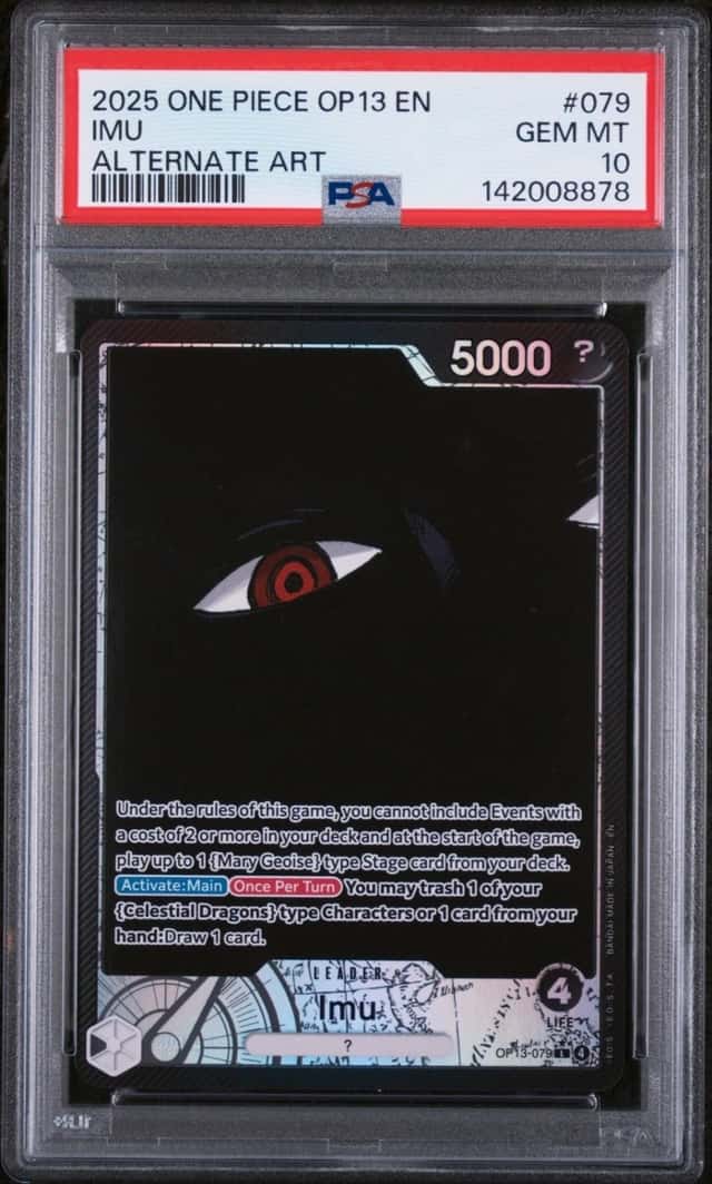 2025 ONE PIECE OP13-CARRYING ON HIS WILL ALTERNATE ART #079 IMU PSA 10