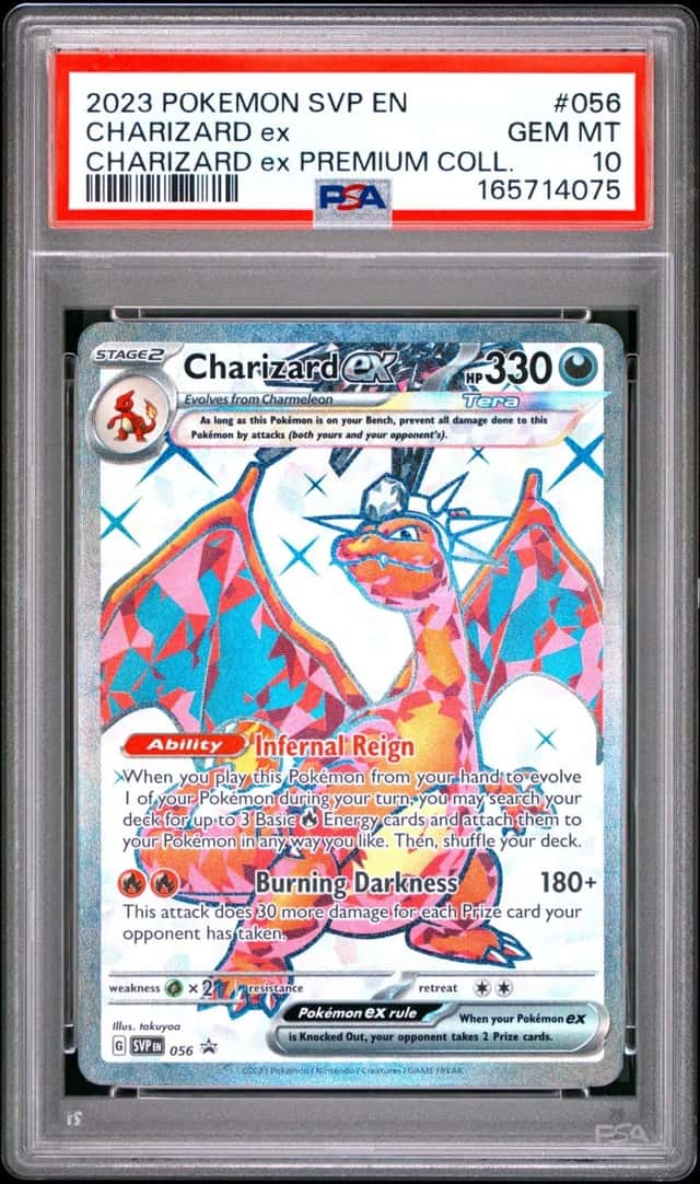 2023 POKEMON SVP CHARIZARD EX PREMIUM COLLECTION #056 CHARIZARD EX PSA 10