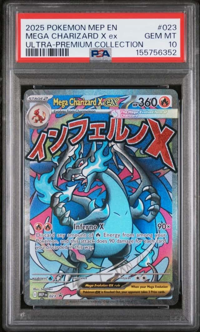 2025 POKEMON MEP EN-ME ULTRA-PREMIUM COLLECTION #023 MEGA CHARIZARD X EX PSA 10