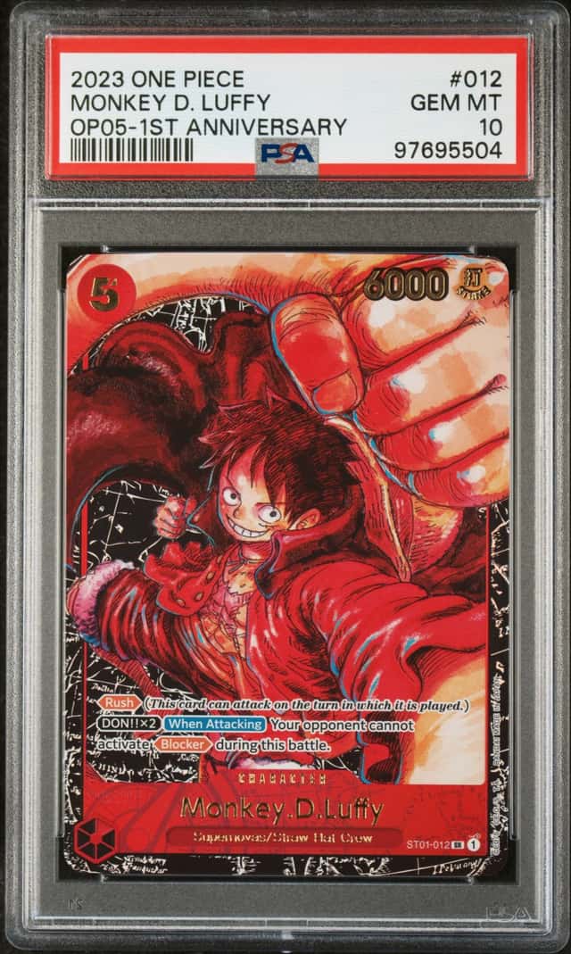 2023 ONE PIECE OP05-AWAKENING OF THE NEW ERA #012 MONKEY D. LUFFY PSA 10
