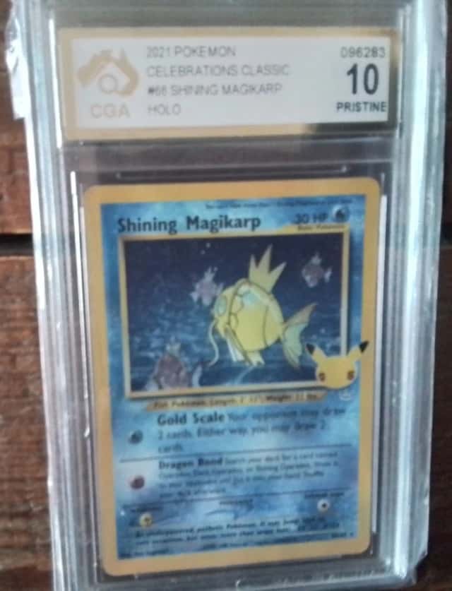 Pokemon Cards promo Holo 66/64 magikarp x ar sr ex graded slab card gold art b27