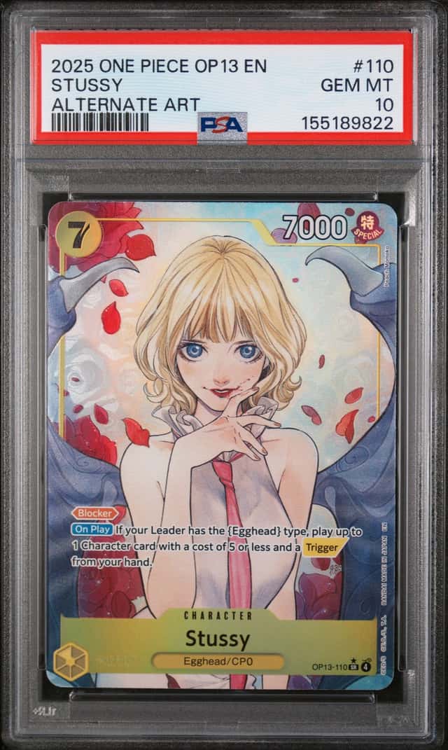 Stussy (Alternate Art) OP13-110 Carrying on His Will Foil PSA 10💎