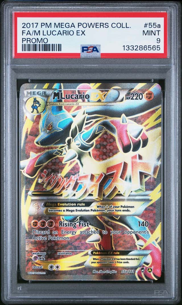 2014 Pokemon XY Furious Fists Mega Lucario Promos #55a /111 PSA 9