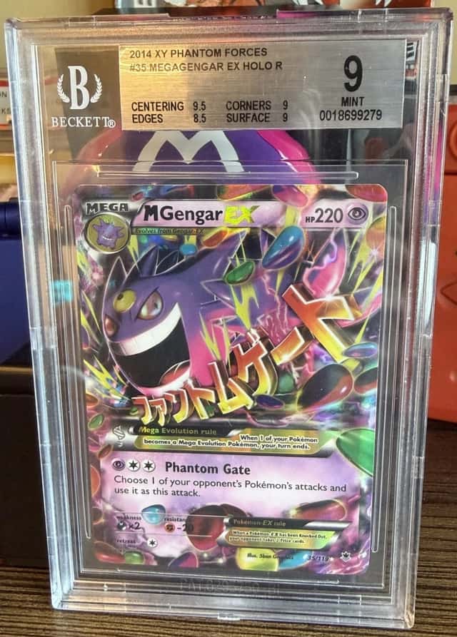 BGS 9 MINT M Gengar EX 2014 Phantom Forces 35/119 Holo Pokemon Card