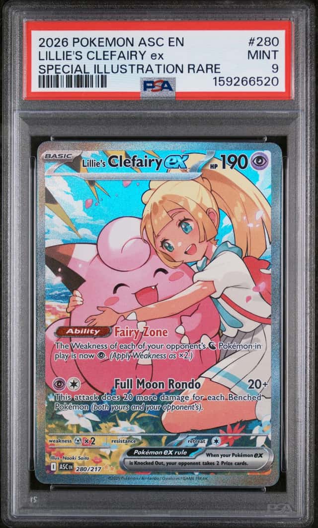 Pokémon TCG Lillie's Clefairy EX Special Illustration Rare Card