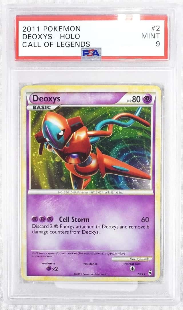 2011 Pokémon TCG Call Of Legends Deoxys Holo Card 2/95 PSA 9 Mint
