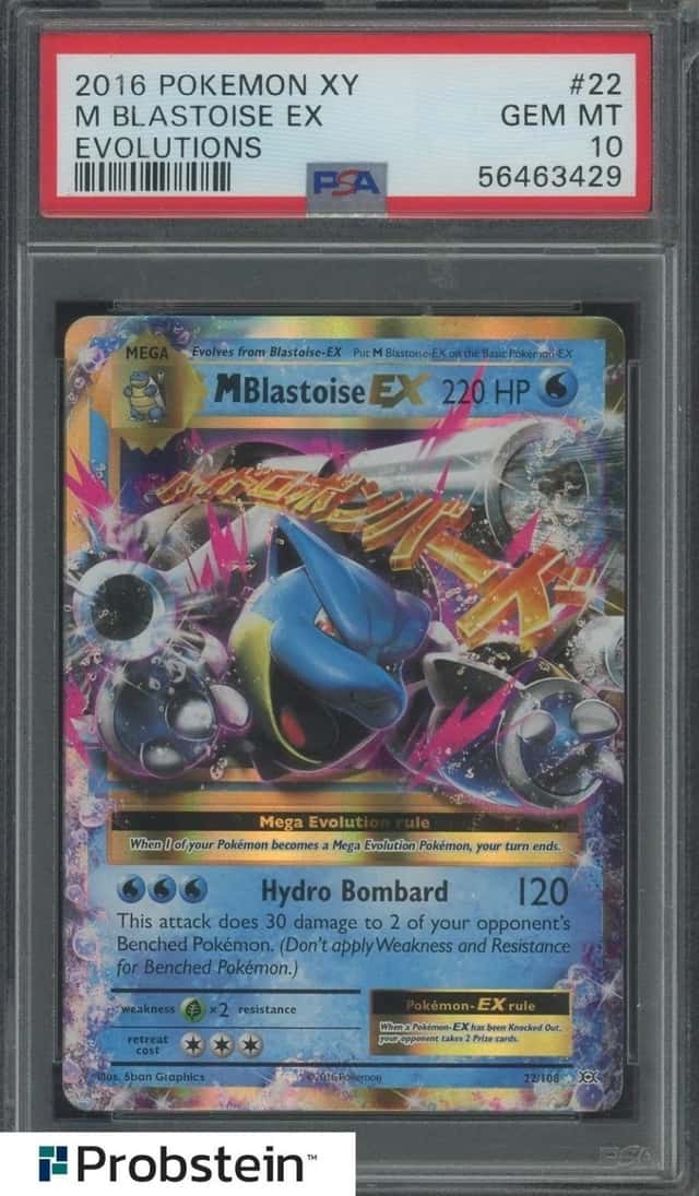 2016 Pokemon XY Evolutions #22 M Blastoise EX PSA 10 GEM MINT
