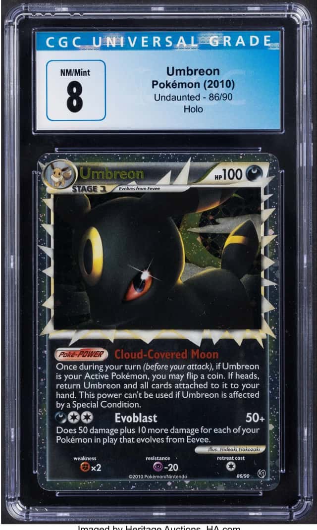 Pokémon Umbreon 86 Undaunted CGC Trading Card Game...
