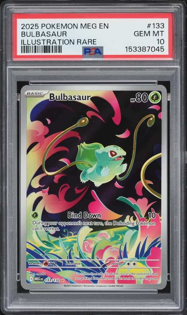 2025 Pokemon Mega Evolution IR Bulbasaur #133 PSA 10 GEM MINT