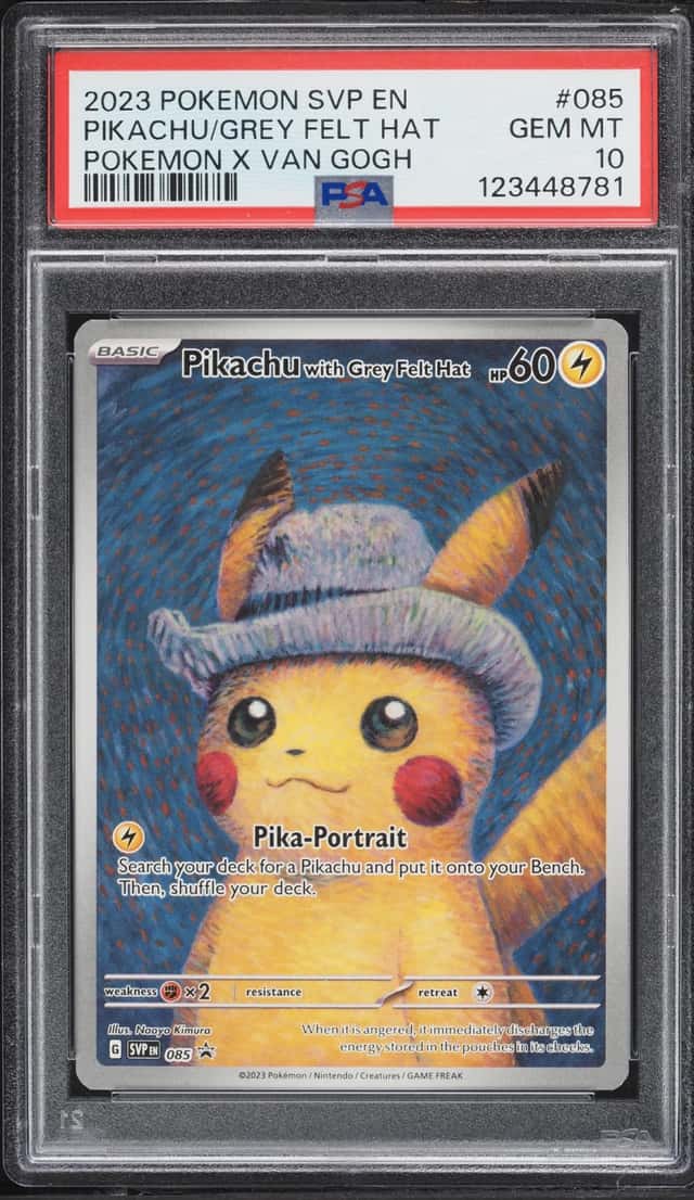 Pikachu/Grey Felt Hat