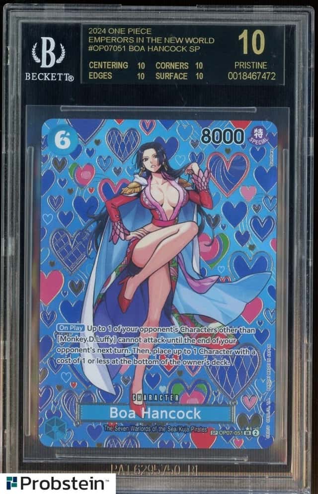2024 Oen Piece Emperors in New World OP07051 Boa Hancock SP BGS 10 BLACK LABEL