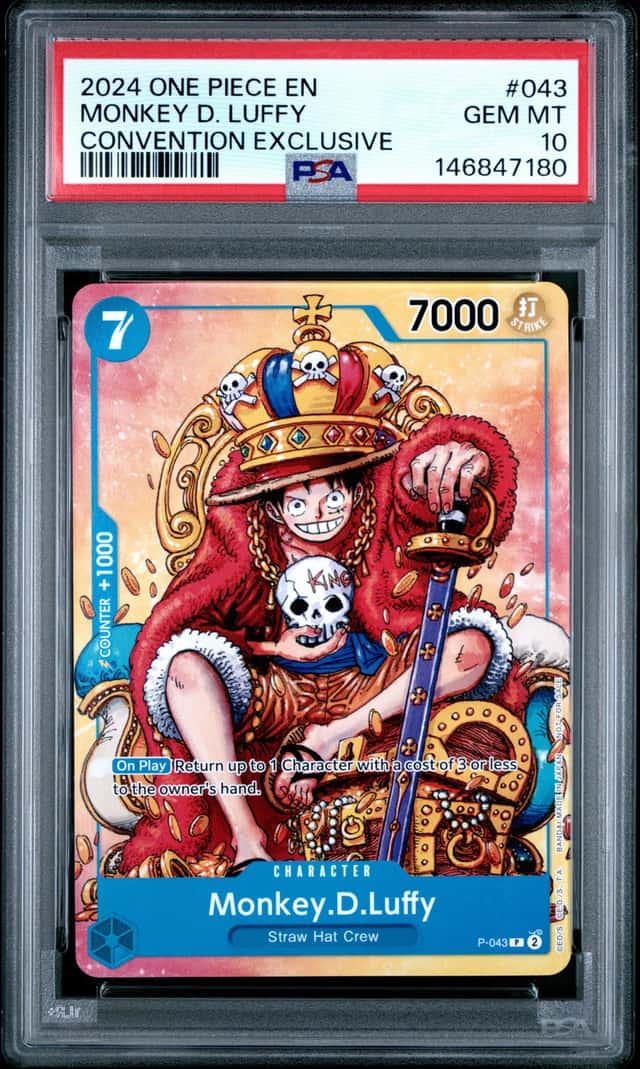 2024 One Peice En Monkey D Luffy Convention Exclusive Psa 10