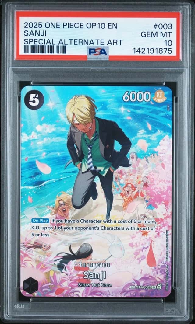2025 One Piece Sanji (SP) ST14-003 Royal Blood Foil PSA 10 English