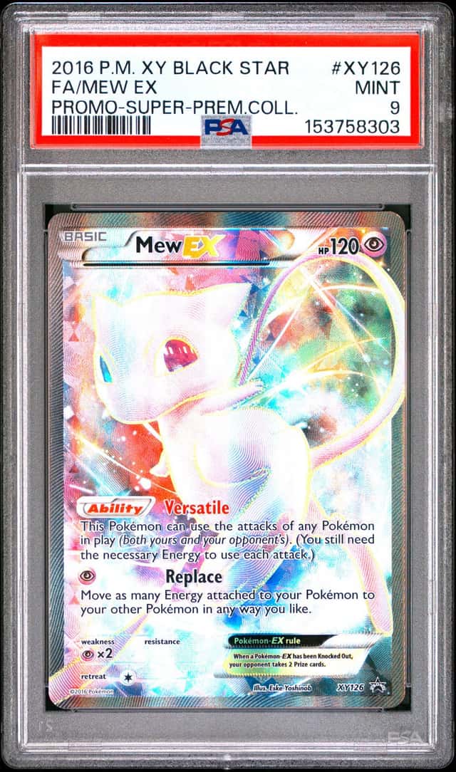 2016 Pokemon Super Premium Collection Mew EX Black Star Promo #XY126 PSA 9