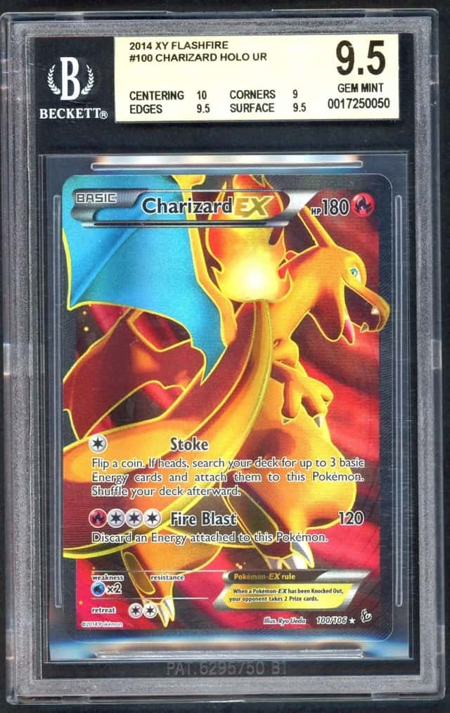Pokemon Card - BGS 9.5 Charizard EX 100/106 - XY Flashfire Holo - GEM MINT