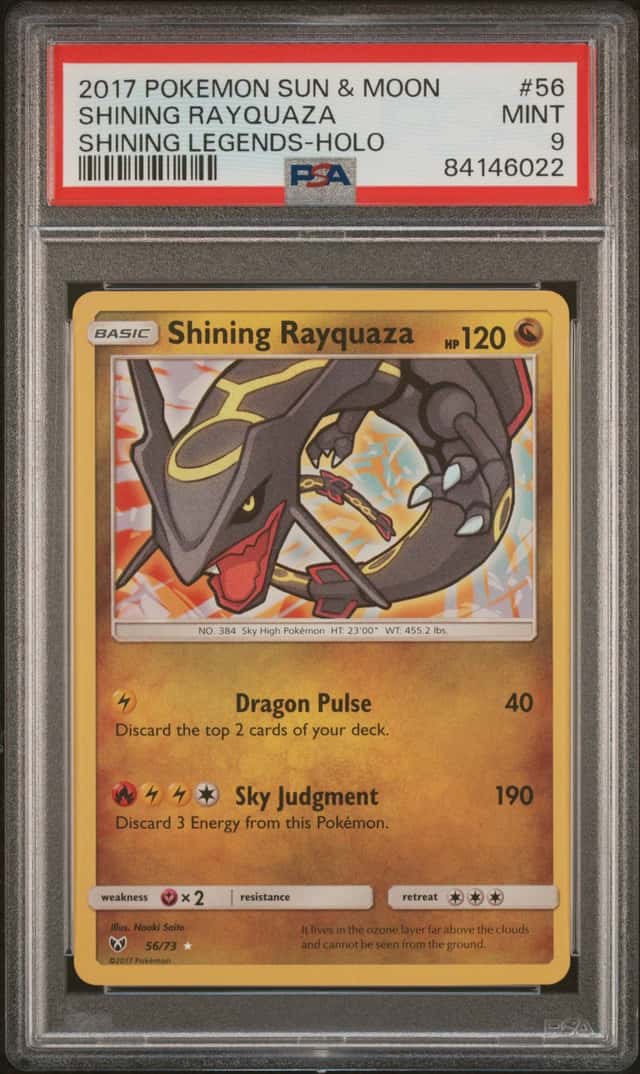 Pokemon Shining Legends Shining Rayquaza #56 PSA 9!