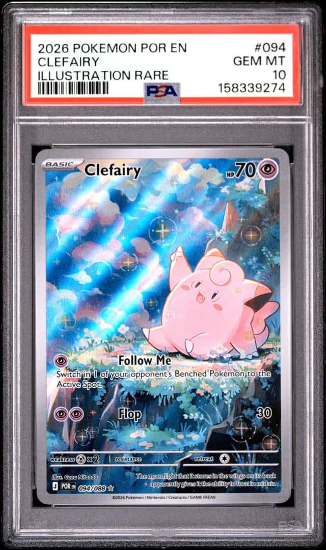 2026 POKEMON POR EN-PERFECT ORDER ILLUSTRATION RARE #094 CLEFAIRY PSA 10