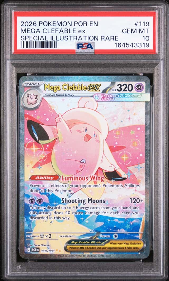 Pokémon TCG Mega Clefable ex 119/088 SIR PSA 10 Perfect Order