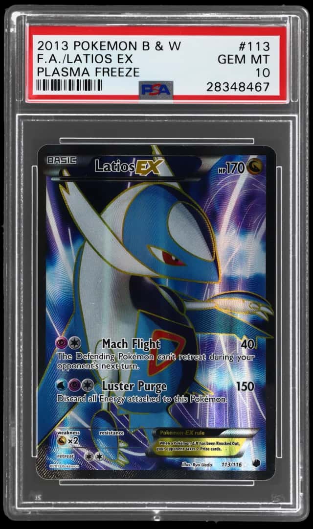 2013 Pokemon Black and White Plasma Freeze Holo Latios Ex #113