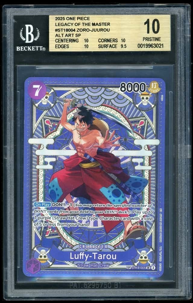  One Piece Zoro-Juurou 2025 Legacy of the Master ALT ART SP BGS 10