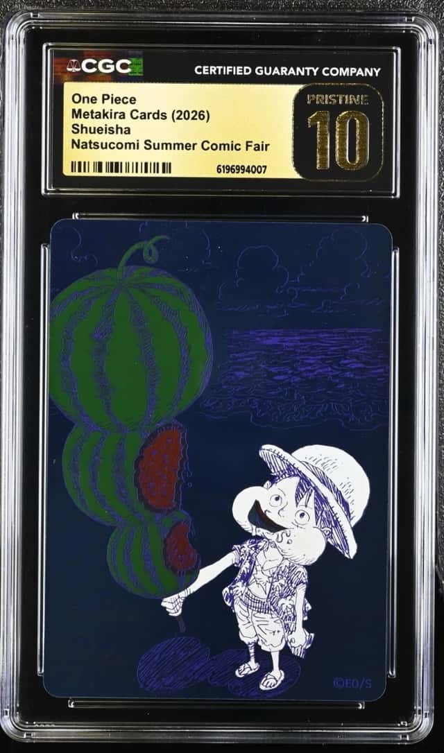 CGC Pristine 10 ONE PIECE Watermelon Luffy Promo NATSUCOMI 2026 MetaKira INHAND