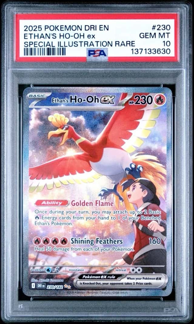 2025 Pokemon DRI EN Ethan’s Ho-oh ex Special Illustration Rare #230