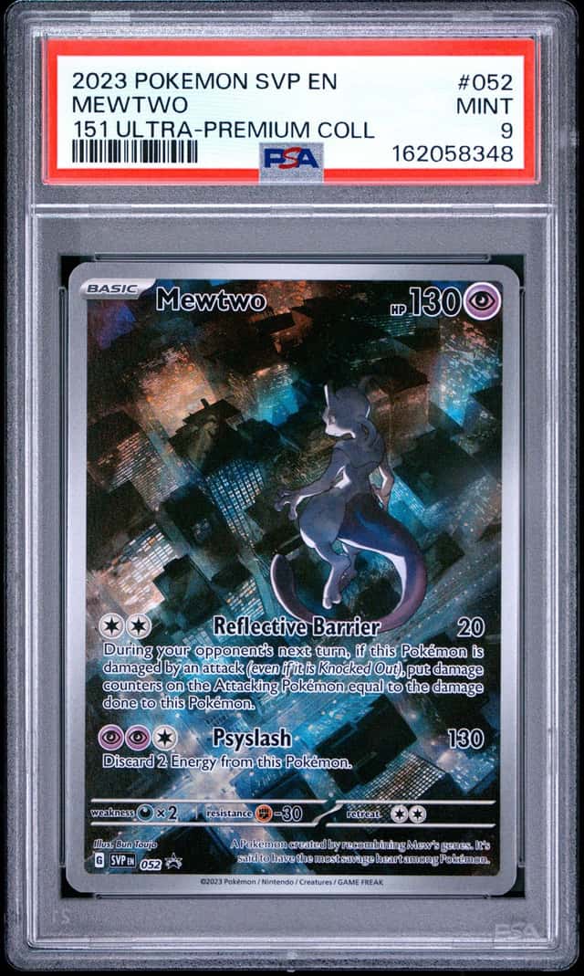 2023 POKEMON SVP PROMO 151 ULTRA-PREMIUM COLLECTION #052 MEWTWO PSA 9