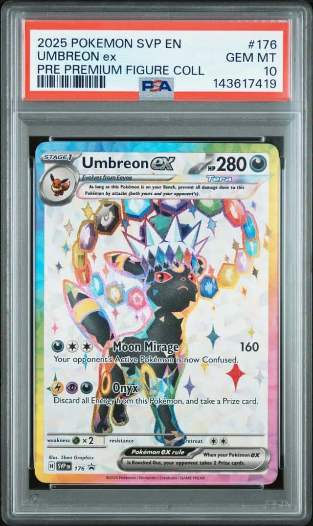 2025 POKEMON SVP EN-SV BLACK STAR PROMO #176 UMBREON EX PSA 10