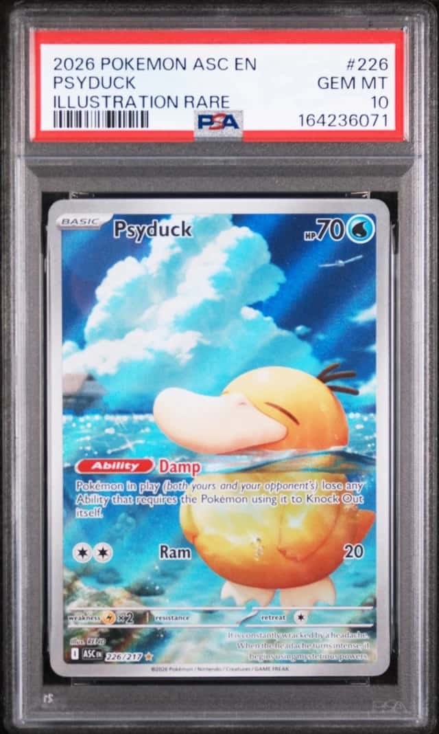 2026 POKEMON ASC EN-ASCENDED HEROES ILLUSTRATION RARE #226 PSYDUCK PSA 10