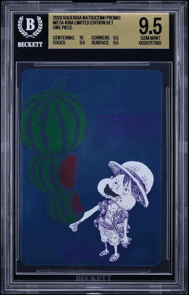 2026 Shueisha Natsucomi Meta-Kira Limited Edition Promo Set One Piece #NNO BGS 9.5 GEM MINT
