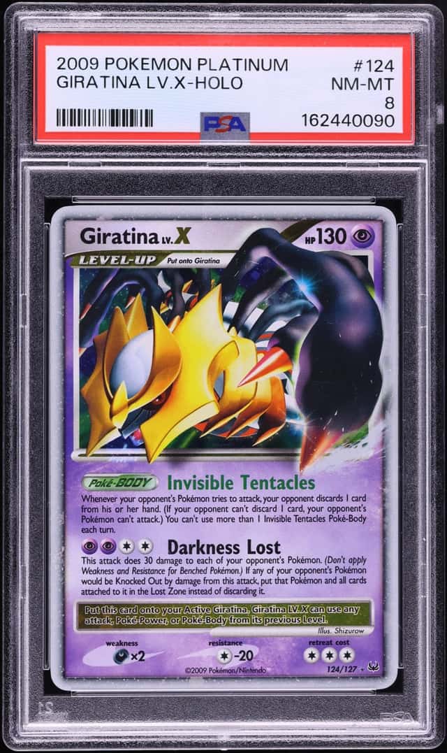 2009 Pokemon Platinum Holo Giratina LV. X #124 PSA 8 NM-MT