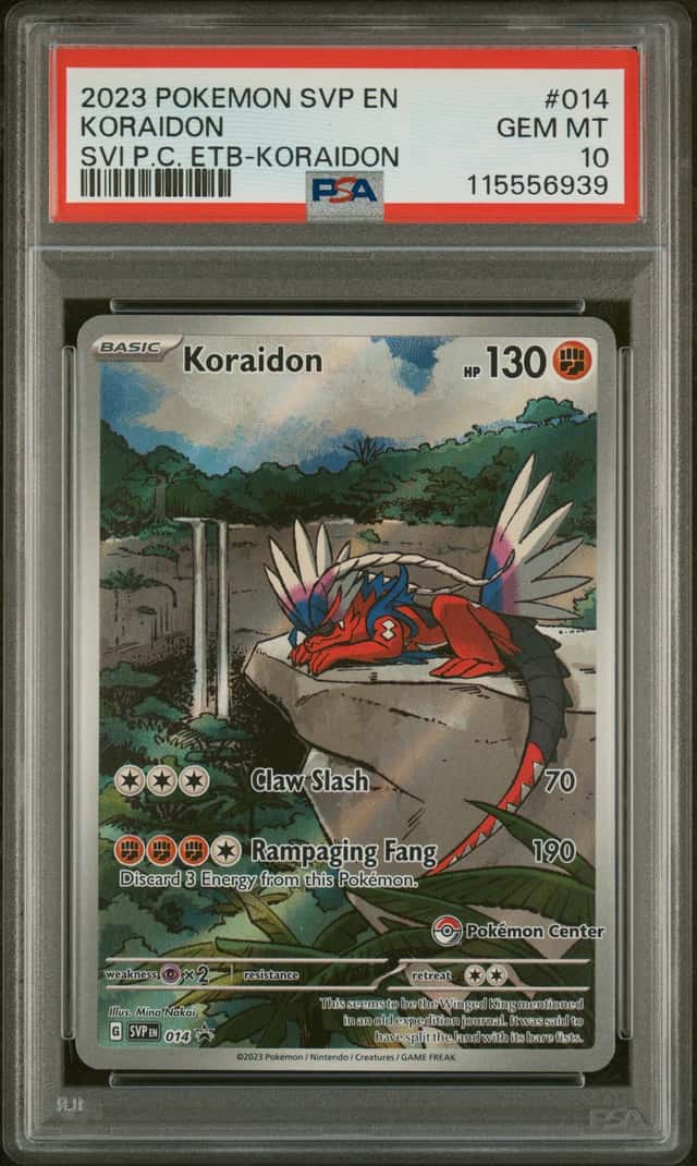 2023 Pokemon SV Black Star Promos Koraidon 2023 VAR #014b PSA 10 GEM MINT
