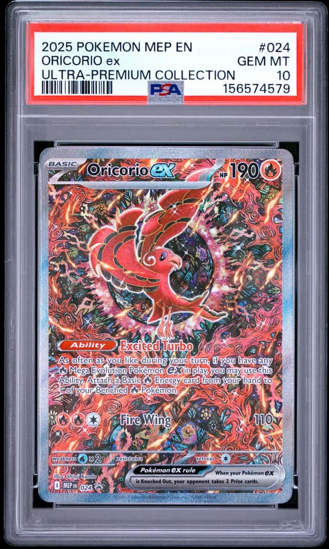 Pokemon TCG: Oricorio Ex #024 MEP EN UPC Black Star Promo - PSA 10
