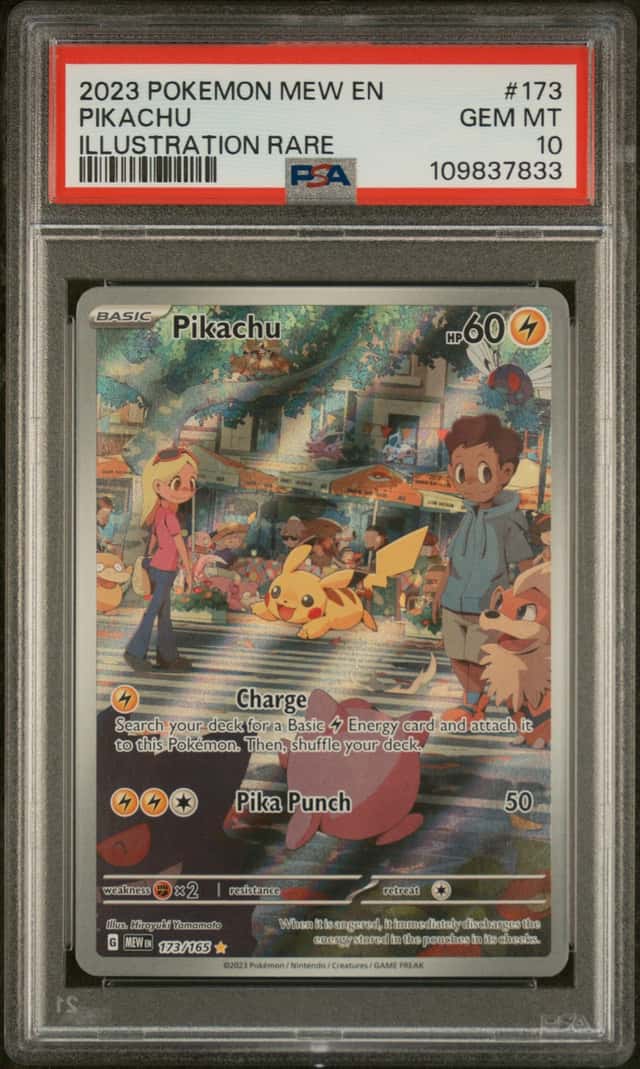 Pikachu PSA 10 2023 Pokemon SV 151 #173/165 Illustration Rare 7833
