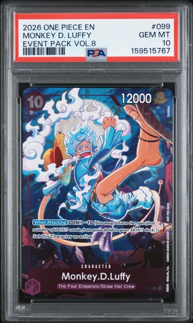 2026 ONE PIECE EVENT PACK VOL.8 #099 MONKEY D. LUFFY PSA 10