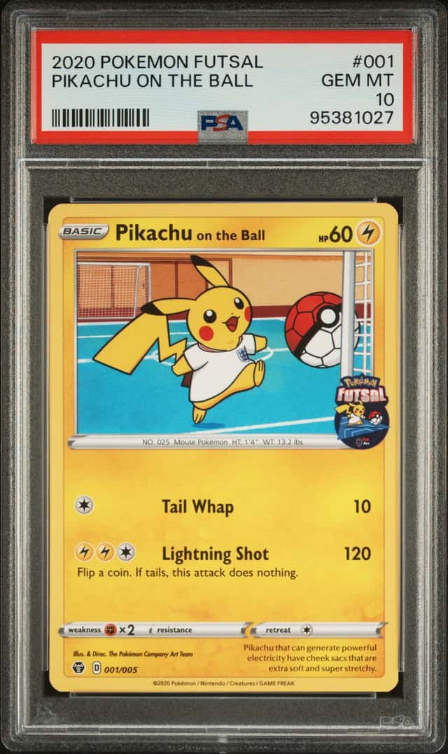2020 Pokemon Futsal Collection Pikachu On the Ball #001
